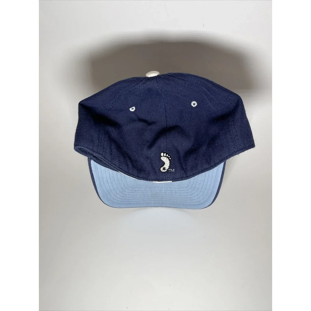 UNC Tar Heels Hat Navy Blue White Interlocking NC Logo Baseball Cap Mens